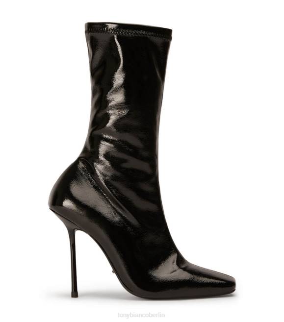 Stiefeletten| de Tony Bianco Frauen Remie Stiefeletten schwarzes Crinkle-Lack 4624499
